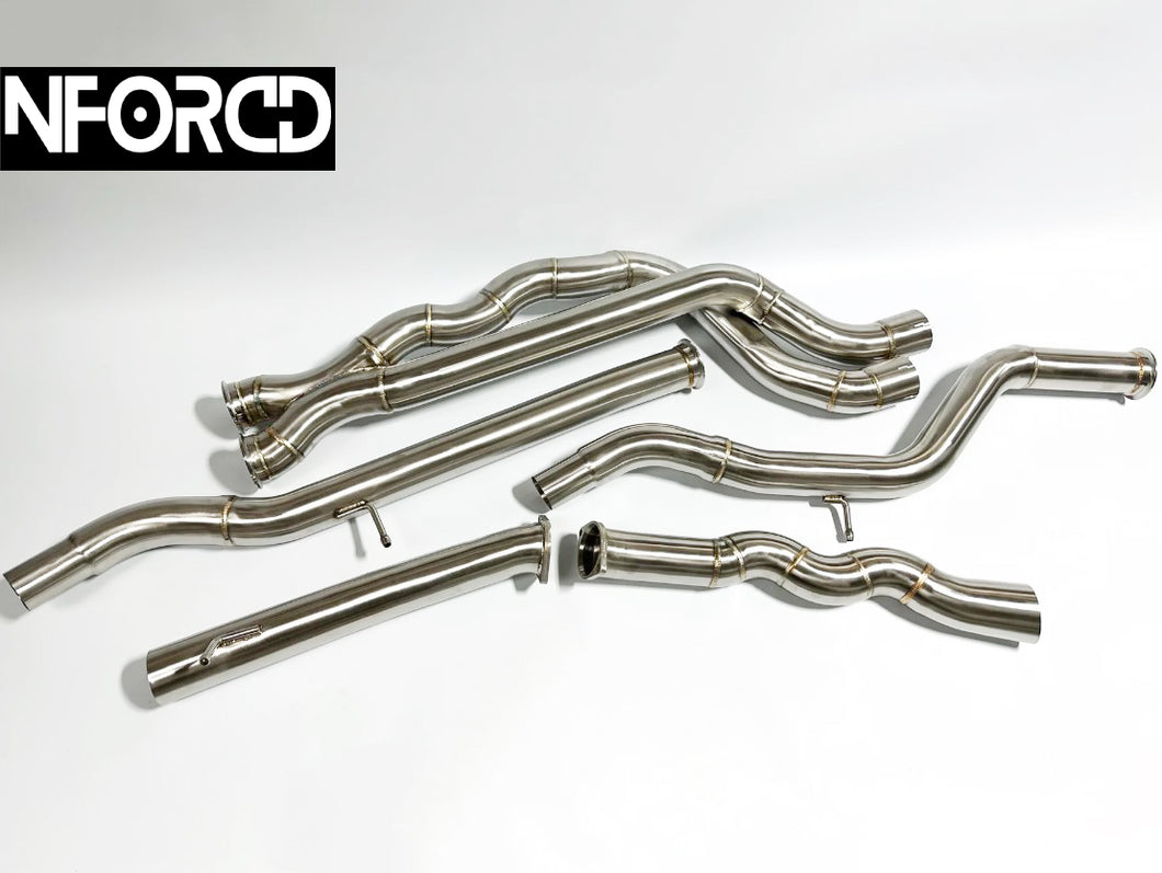 BMW M3 M4 EQUAL LENGTH CATBACK EXHAUST MID PIPE F80 F82 3.5”