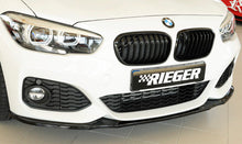 Load image into Gallery viewer, Rieger BMW 1 Series F20 F21 LCI Black Front Splitter (inc. M135i &amp; M140i)
