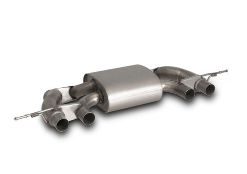 Remus Axle back System Left/Right with Integrated valves using the OE valve control system with 4 tail pipes Ã˜ 102 mm angled, straight cut, chromed - 4 Series G82 M4 375 kW S58B30A 2021-