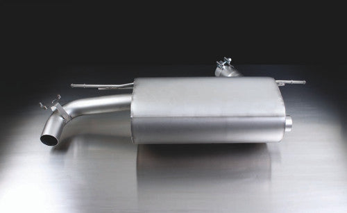 Remus Rear Silencer Left/Right with 4 tail pipes Ã˜ 76 mm, rolled edge, chromed - 3 Series F30/F31 328ix 180 kW N20B20A 2012-2014