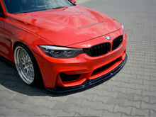 Load image into Gallery viewer, Maxton Design Gloss Black Front Splitter V.1 BMW M3 F80 (2014-2019)
