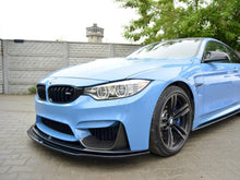 Load image into Gallery viewer, Maxton Design Gloss Black Front Splitter BMW M4 F82 M-Performance (2014-20)
