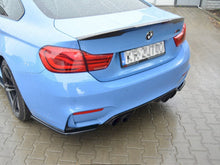 Load image into Gallery viewer, Maxton Design Gloss Black Rear Side Splitters BMW M4 F82 (2014-20)
