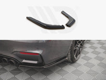 Load image into Gallery viewer, Maxton Design Gloss Black Rear Side Splitters V.1 BMW M4 F82 (2014-)
