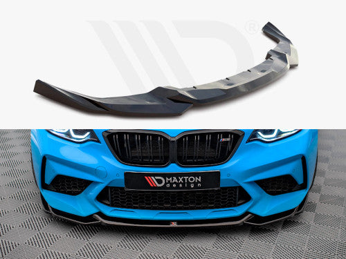 Maxton Design Gloss Black Front Splitter V.1 BMW M2 Competition F87 (2018-2020)