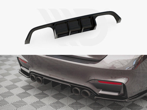 Maxton Design Gloss Black Rear Valance BMW M4 F82 (2014-2020)