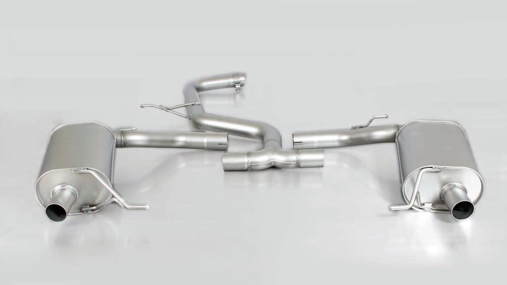 Remus Rear Silencer Left/Right with 4 tail pipes 76 mm straight cut chromed 195 kW 2014+ For Seat Leon 2.0 TSI Cupra