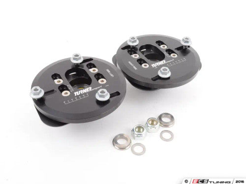 Turner Motorsport Front Adjustable Camber/Caster Plates - Street Polyurethane Bushings - E46 M3