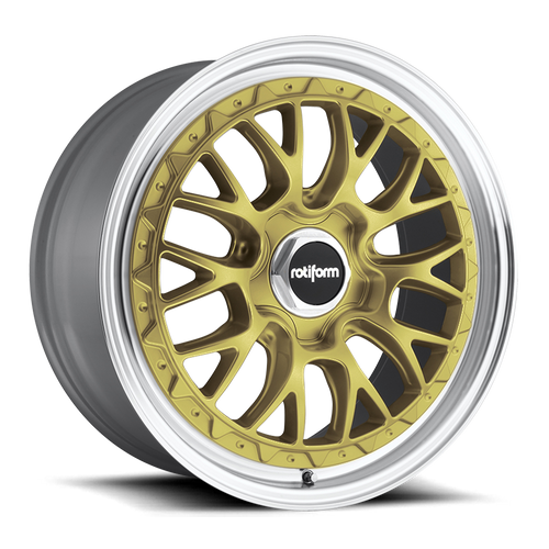 Rotiform LSR Cast 1 Piece Gold Alloys 19x8.5/19x10 Staggered