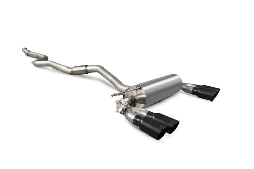 Scorpion Exhausts Cat-back system with electronic valve Valved Black Ceramic Tailipes - M2 F87 2016 - 2019