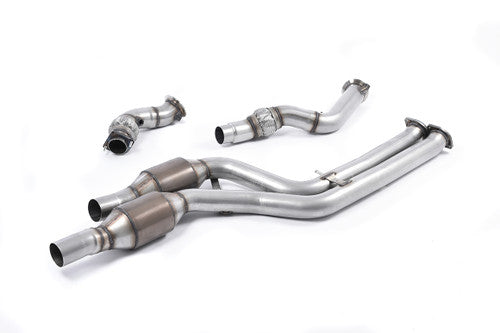 Milltek Large Bore Downpipes and Hi-Flow Sports Cats - Fits with Milltek Sport cat back system only - Requires Lambda Extensions - Requires 2 x 18307851168 for installation (available from local BMW dealer) - F82/83 M4 Coupe/Convertible & M4 Compe