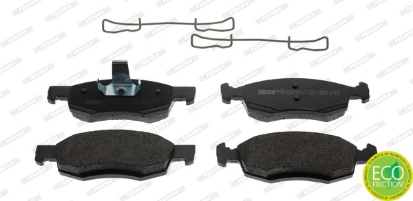 Ferodo Premier Eco Friction Fdb4067 Brake Pad Set Prepared For Wear Indicator, With Piston Clip, Without Accessories