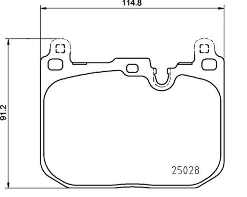 Brembo P 06 110 Brake Pad Set Prepared For Wear Indicator, With Anti-Squeak Plate