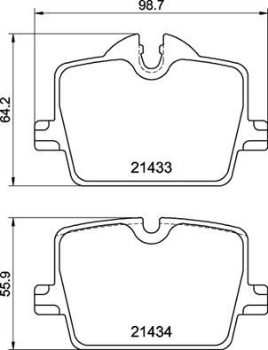 Brembo P 06 114 Brake Pad Set Prepared For Wear Indicator, With Anti-Squeak Plate, With Brake Caliper Screws