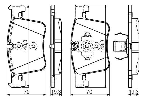 Bosch 0986Tb3157 Brake Pad Set