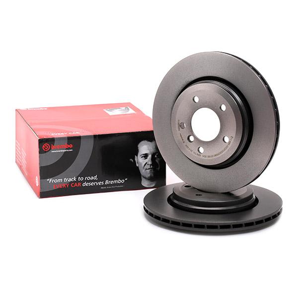 BREMBO COATED DISC LINE 09.9590.11 Brake Disc for BMW 3 Series Internally Vented, Coated, High-carbon, with bolts/screws